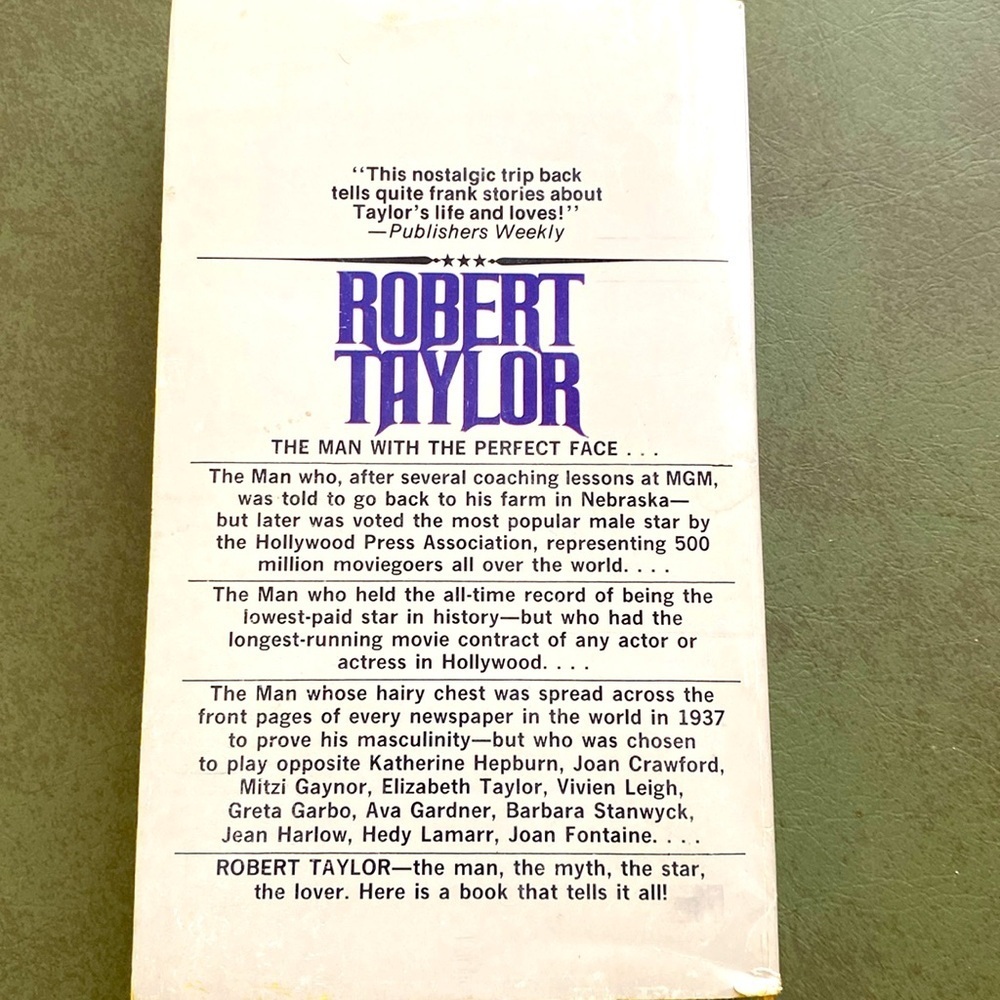 ROBERT TAYLOR biography Jane Ellen Wayne Vintage Paperback EUC - Picture 3 of 7
